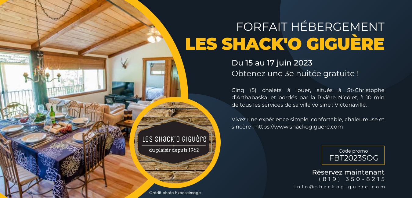 Hébergement - Les Shack'O Giguère