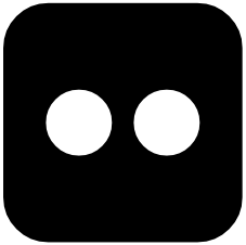 39594 flickr logo variant of two dots in a rounded square icon vector icon vector eps3